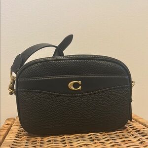 Coach Crossbody Camera Bag - Black/Brass